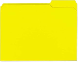 Universal One - Carpeta clasificadora de pestañas, color amarillo Letter