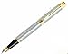 for 300 Brushed Chrome Barrel, Gold Appointments & Fine Nib Fountain Pen