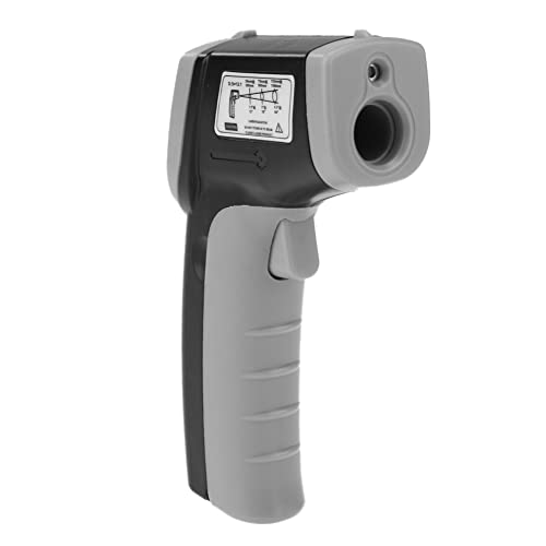 Annadue Thermomètre Infrarouge Numérique GM320, Pistolet de Température sans Contact, Thermomètre Infrarouge avec pour Usage Industriel, CVC, Moteur, Cuisson, 50°C à 380°C (BLACK)