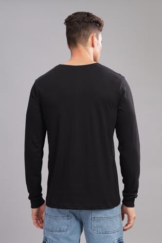Image of ADRO Full Sleeve Tshirt for Men | Colorblock T Shirt for Men | 100% Cotton Tshirt | Full Sleeve Regular Fit T-Shirt | Men's Full Sleeves T Shirts