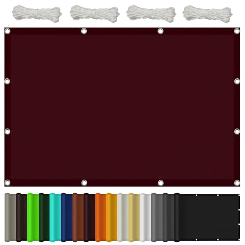 Toldo rectangular para jardín y camping lona impermeable burdeos 3x6,5 m 2