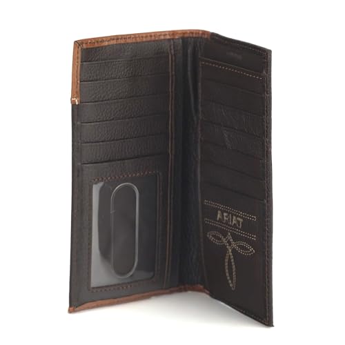 Image of ARIAT Western Wallet Mens Rodeo Southwest Woven Brown Rowdy A35540282