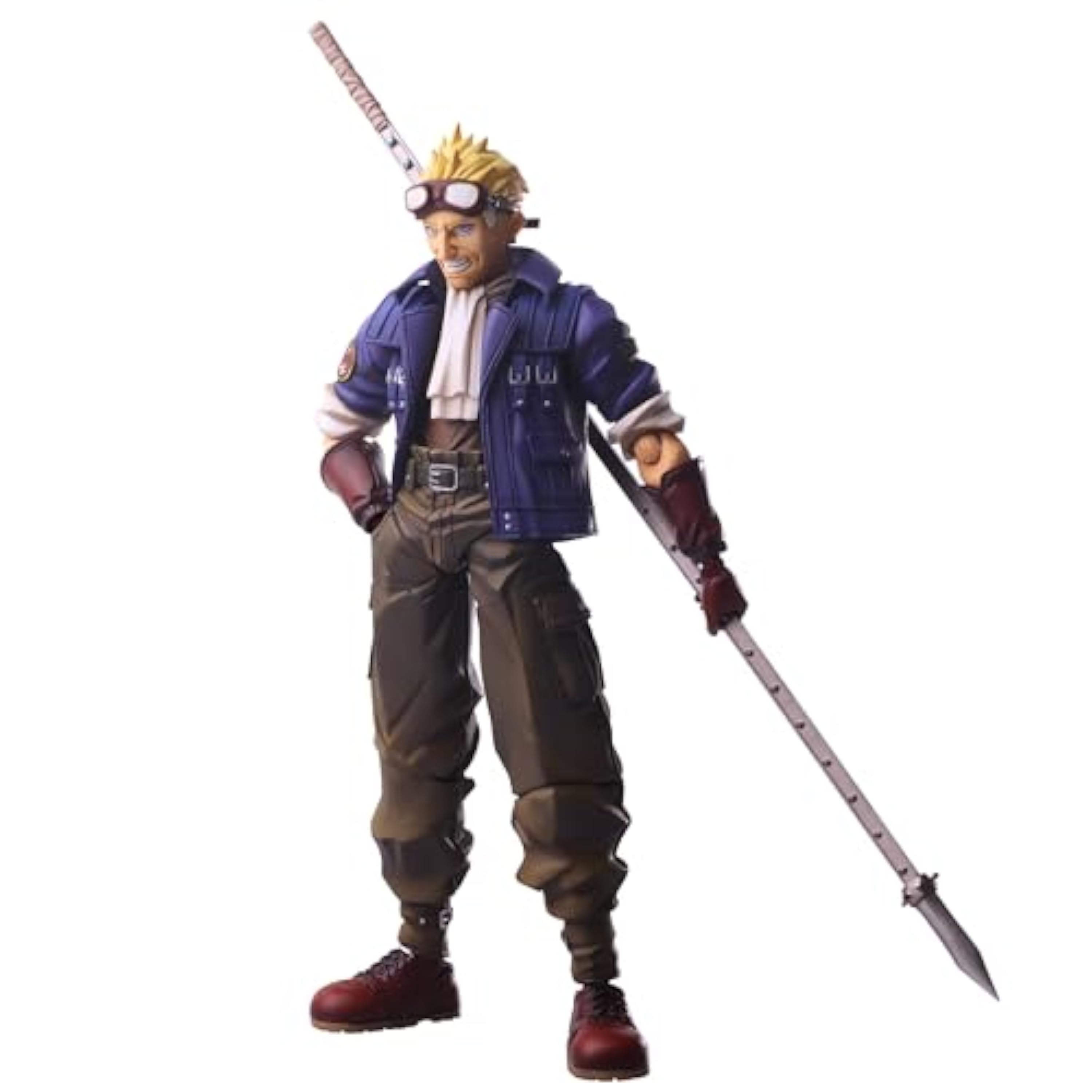 Final Fantasy VII Bling Arts (Sid Highwind) - Figura de acción prepintada de PVC