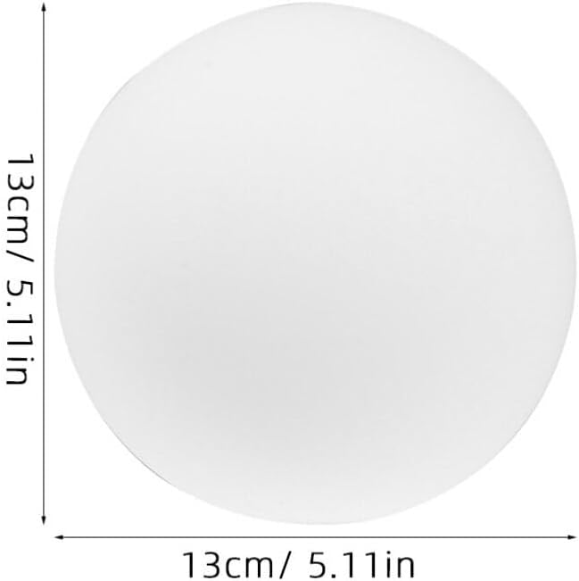 ABOOFAN White Glass Globe Lamp Shade Replacement 13cm Glass Ball Lampshade Cove r Sphere Shade Lamp Post Globe Round Ball Lamp Cove r for Lighting Fixture Pendant Light Wall Lamp