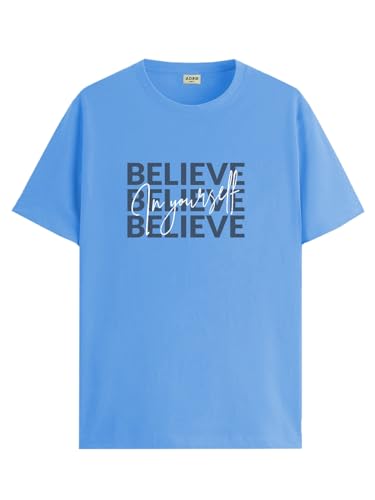Image of ADRO Tshirt for Men | Printed T Shirt for Men | 100% Cotton Regular Fit T-Shirt |Printed T Shirt
