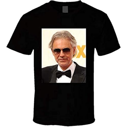 Photo de Qianqianzhi Men's New Andrea Bocelli Concert T Shirt T-Shirts Black XL