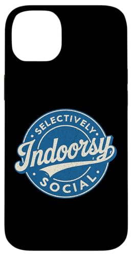 Indoorsy Selectively Social �r���e�[�W ���Љ�I �����I �X�}�z�P�[�X iPhone 14 Plus �p
