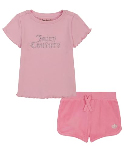 Image of Juicy Couture Girls' Juicy Couture 2 Piece Knit Short Set