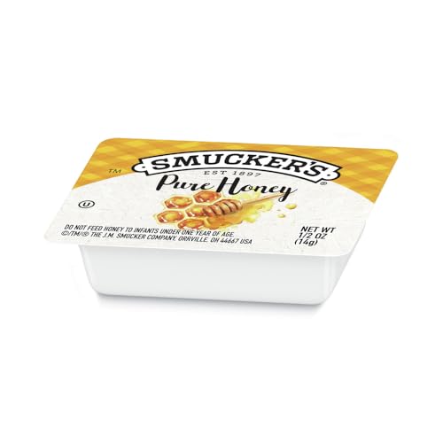 Image of Smucker's Pure Honey, 1 /2 oz Plastic Portion Control Cup, 200 Count Case