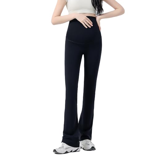 Hornice Leggings Premaman Donna Cintura in Vita Regolabile Basic Pantaloni per Gravidanza Pantaloni da Jogging Pantaloni da Yoga