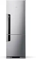 Geladeira Consul Frost Free Duplex 397 litros Evox com freezer embaixo - CRE44BK 110V