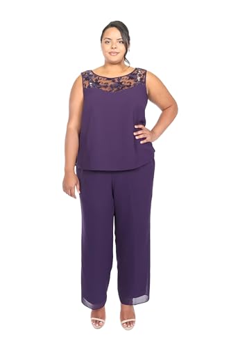 Image of Le Bos Womens Le Bos 3 Piece Classic Fit Elegant Social Pant Set