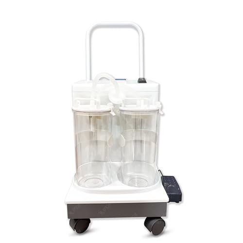 Image of OTICA Yuwell 7A-23D Electric Suction Apparatus | 20 LPM Capacity | Maintenance-Free Suction Pump | Includes 2 Plastec Jars