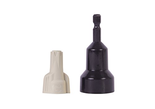 Gardner Bender 13-1H1D Hex-Lok Twist-On Wire Connectors and Socket Tool, 22-8 AWG, Electrical Wire Nut Tan