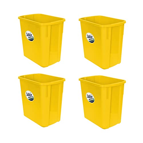 Lista de Plastic trends disponible en línea. 43 Sablon 4 Pack Bote de Basura Rectangular 4L Color Amarillo