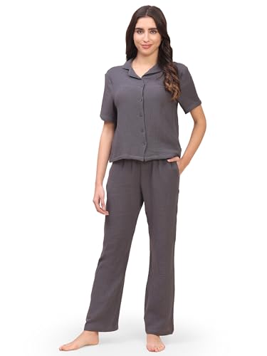 Image of B STORIES Women's Cotton Pyjama Set | Comfort and Relexed Nightsuit for Ladies
