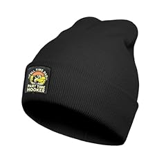 Black Embroidery Beanie