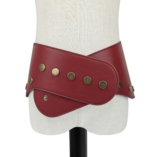 Oversized Waist Belt Punk Wide Chain Heavy Duty Corset Modern Waistband Waist Chain Studded Belt4