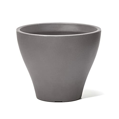 Step2 Fernway - Fioriera - Cedro scuro | Fioriera da balcone leggera e facile da spostare - Plastica rotostampata - 50,8 x 50,8 x 61 cm