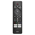 RF439A Replacement Remote Control for Philips TVs, Easy Setup, Streaming Shortcuts, Compatible with Android and Google Smart TVs, Works with PFL5766 and PUL7672 Series, No Voice Function