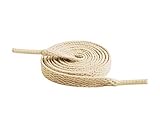 Duradero Knixmax Cordones Planos para Zapatos [1 Par] Cordones Duraderos para Botas de Senderismo y Trekking Zapatos,Beige 150cm