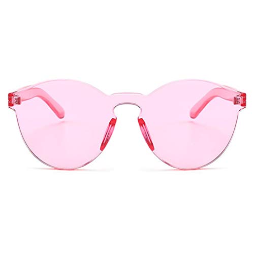 Armear Women Retro Rimless Round Sunglasses Tinted One Piece Lens Eyeglasses