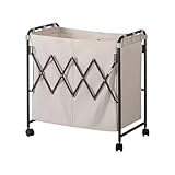 Robuste et durables : Ce panier à linge pliant est fabriqué à partir d'un tuyau de fer épais de 0,8T et d'un sac en toile 12A (60 % polyester + 40 % coton), qui est doux au toucher, résistant à la saleté et facile à entretenir, et peut résister aux exigences d'une utilisation commerciale pour garantir la longévité et la durabilité.