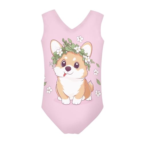 Image of Mumeson Girls One Piece Swimsuits Lightweight V-Neck Swimwear Bathing Suits for Little Girls 3-14 Years