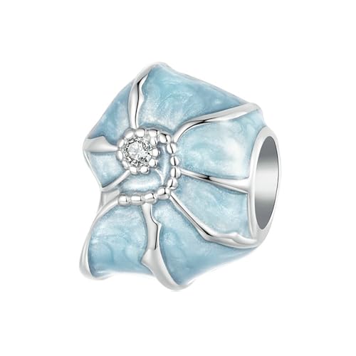 Breloques en argent 925 et verre de Murano style marin pour bracelet