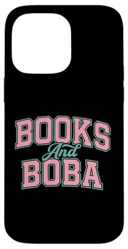 Books And Boba Design Cozy Reading Aesthetic Book Lover Boba �X�}�z�P�[�X iPhone 14 Pro Max �p