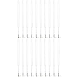 LEMONSTONE 20 Stück Kugelschreiber Minen Blau, Kugelschreiber Ersatzminen 1,0mm, Kompatible Set Minen, Großraumminen Kunststoff Ersatzminen, Kugelschreiberminen für Büro, Schule und Zuhaus(Blau)