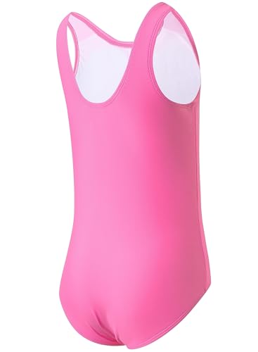 Image of One Piece Swimsuit for Girls 6-16 Years with Removable Chest Pad Quick Dry & Stretchy for Swim Team Beach