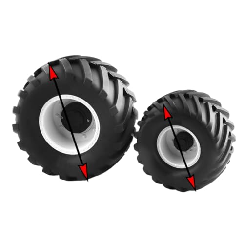 4 pneus et roues RC 12mm 2,95" pour Stampede et Hoss 1/10