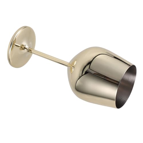 Gatuida Copa Champán Acero Inoxidable Irrompible Dorada Alta Resistencia para Vino y Cócteles Ligera Portátil para Fiestas y Regalos