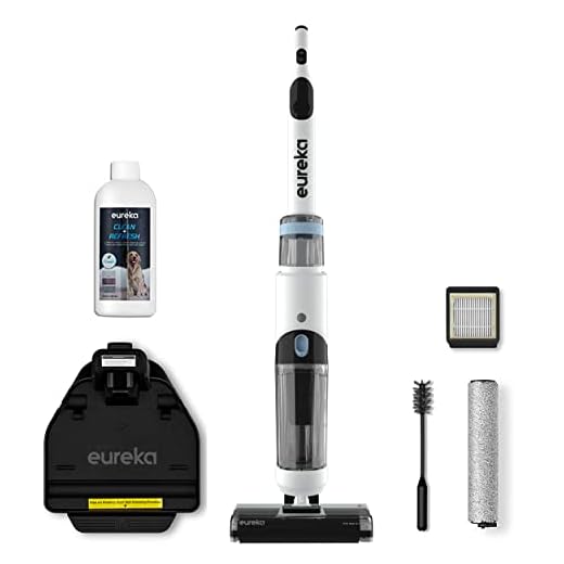 EUREKA All in One Wet Dry Vacuum Cleaner and Mop for Multi-Surface Lightweight Self-Cleaning System, for Hard Floors and Area Rugs, 2-in-1, Cordless