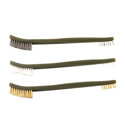 Handy Steel/Nylon/Brass Brush For Industrial Devices Surfaces Inner Polishing Grinding Cleaning Wire Brush Rust Remover Metal Cleaning Rust Remover For Stainless Grill Wrought Iron Guns Machine Metal