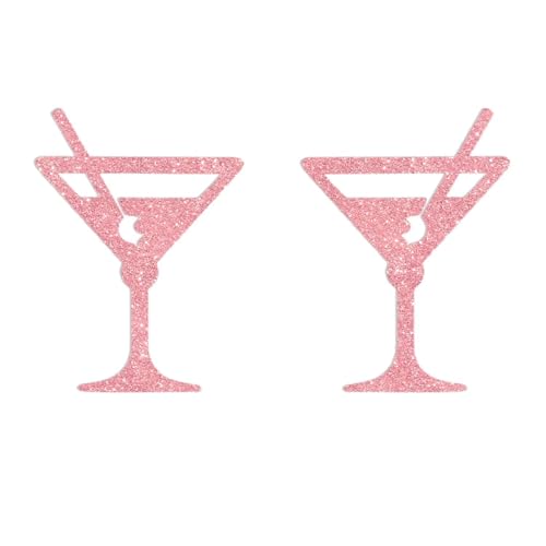 Image of Weenies and Tinis Banner Rose Gold Glitter Weenie and Martini Birthday Party Banner for Martini Themed Party Decorations
