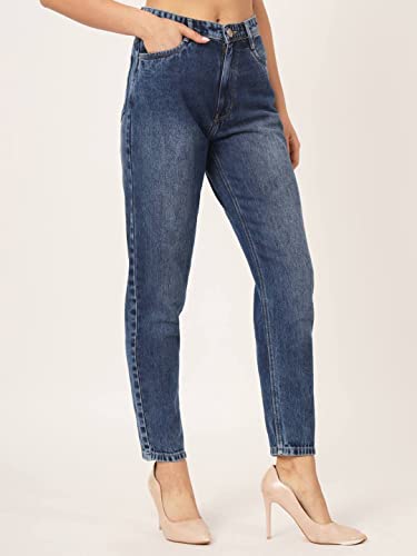 Image of BEATNIK Denim Balloon Fit Blue Womens Jeans