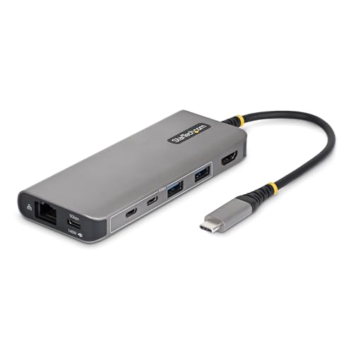 Mini Dock USB-C a HDMI 4K StarTech con PD 140W y 5 puertos para MacBook