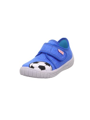 Superfit Jungen BILL Hausschuhe, BLAU/WEISS 8500