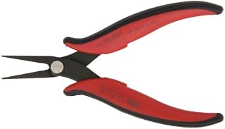 Hakko CHP PN-2007 Long-Nose Pliers, Flat Nose, Flat Outside Edge, Serrated Jaws, 32mm