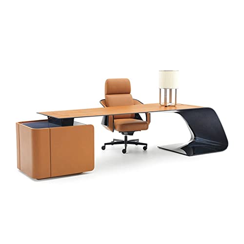 BHJIGDB Office Desk Desk Household Calligraphy Computer Desk Boss Desk Office Desk