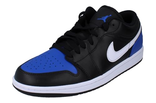 Nike Tenis Air Jordan 1 Low para Hombre, Negro Blanco Game Royal 042, 44 EU