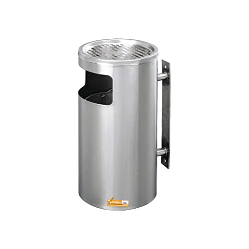 Vendooh! POSACENERE con Cestino Getta RIFIUTI da Parete per Esterno A Sezione Circolare