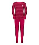 Extra-weicher Griff Odlo Kinder Bekleidungsset Set ACTIVE WARM KIDS, cerise - fruit dove - stripes, 164, 150409