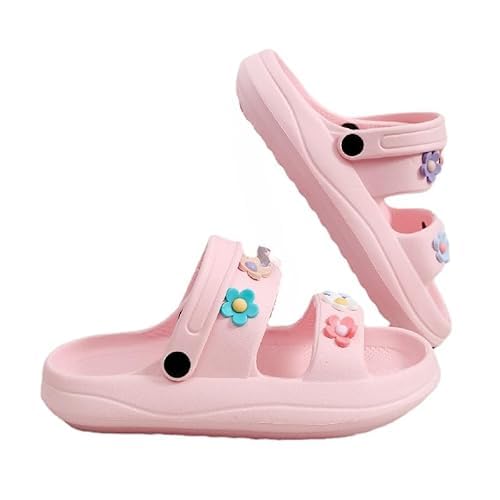 Summer Floral Two-Way Wear Slippers Cute Home Slippers Room Preppy Pink Slippers for Women Girl Sandals for Indoor Outdoor