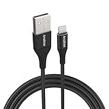 Lightning Cable,Amaitree 4Ft Black[Apple MFi Certified]Nylon Braided Charging/Sync iPhone Charger Cord,3A Fast Charging Lightning USB Cord,Compatible with iPhone 13/12/11/X/XR/8/7/6/6 Plus/5/5S/iPad