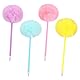 4 Stück Pompom-Stifte Pastell-Plüsch-Kugelschreiber, flauschige Kugelschreiber, niedliche Schulstifte, Mädchen, lustige Stifte, bunte Kugelschreiber, Kinder, Neuheit Stifte für Büro