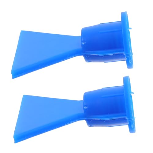 2pcs Durable Flat Caulk Saver Nozzle Tips Reusable Plastic Applicators for Precision Sealing of Doors Windows Automotive Bodywork Compatible with Caulking Dispensers