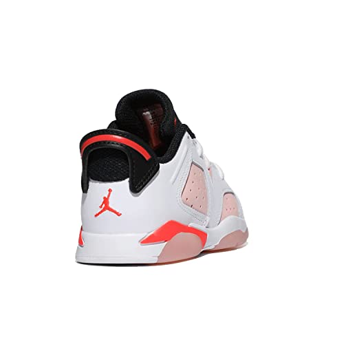 Jordan Baby Girl's 6 Retro Low (Infant/Toddler) White/Atmosphere/Infrared 23/Black 5 Toddler M3